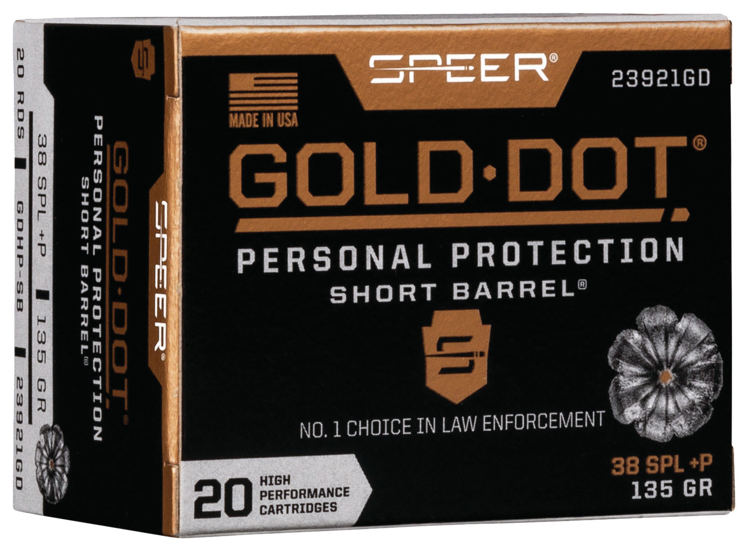 .38 Special 135gr GOLD DOT – 20rd