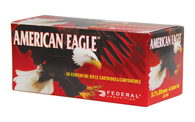 5.7X28MM Federal American Eagle 40GR TMJ #AE5728A